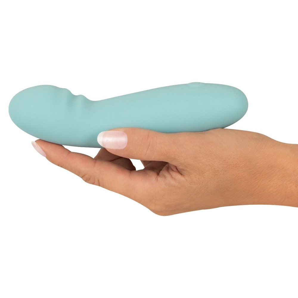 Купить аквамариновый мини-вибратор cuties g-spot vibrator - 15,5 см. Image