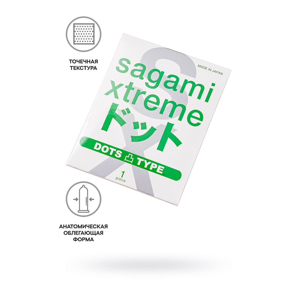 Купить презерватив sagami xtreme type-e с точками - 1 шт. Image