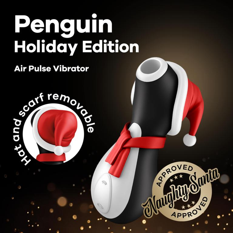 Купить вакуум-волновой стимулятор клитора penguin holiday edition Image