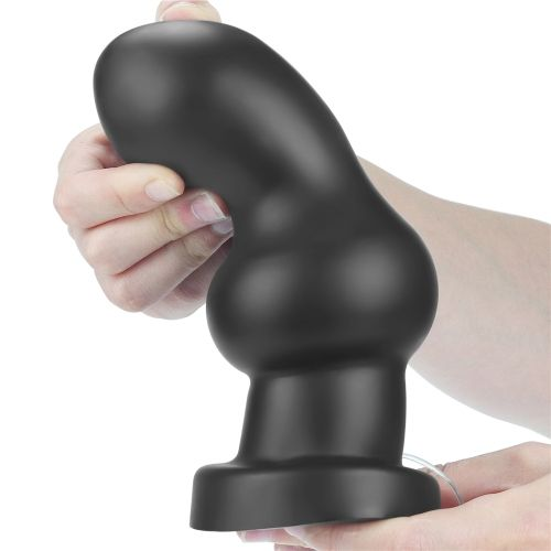 Купить черная анальная вибровтулка 7  king sized vibrating anal rammer - 18 см. Image