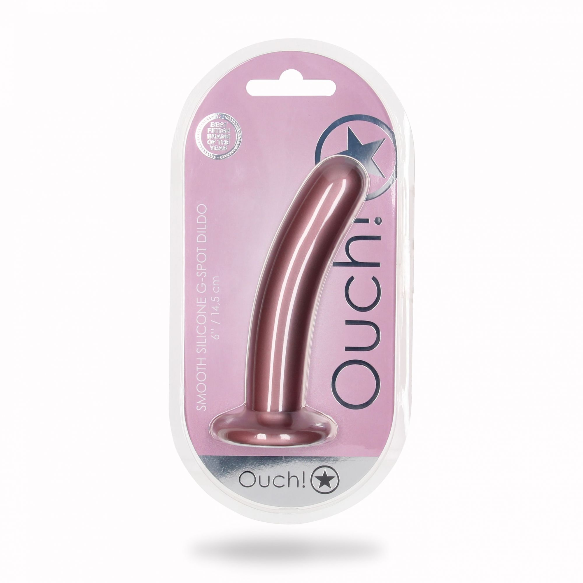 Купить розовый фаллоимитатор smooth g-spot - 15 см. Image