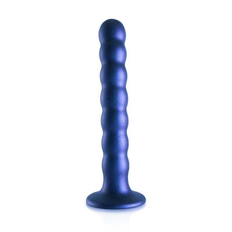 Купить синий фаллоимитатор beaded g-spot - 17 см. Image