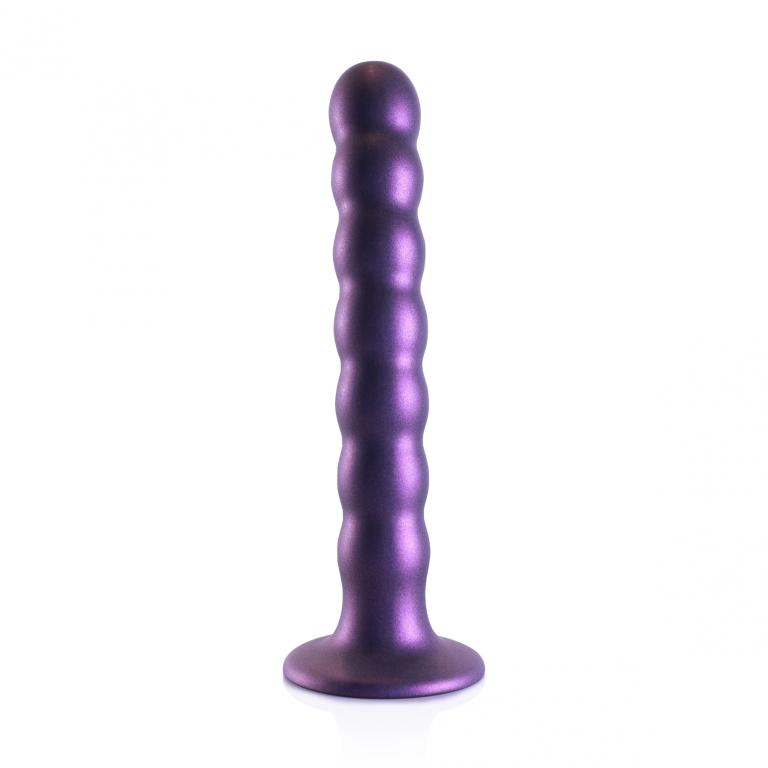 Купить фиолетовый фаллоимитатор beaded g-spot - 17 см. Image