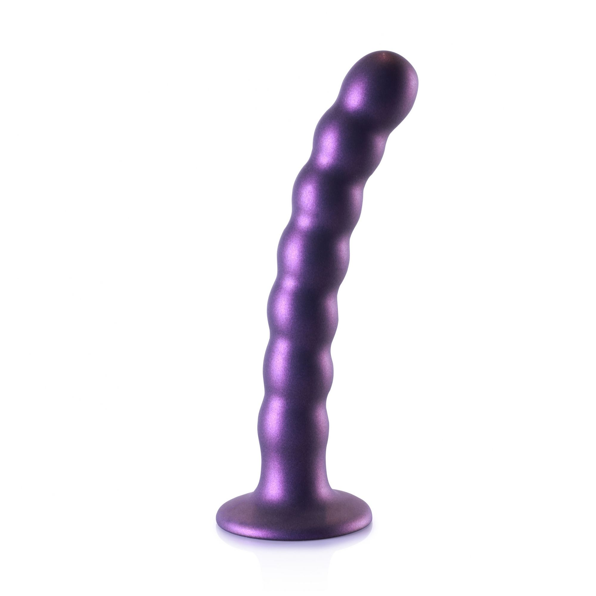 Купить фиолетовый фаллоимитатор beaded g-spot - 17 см. Image