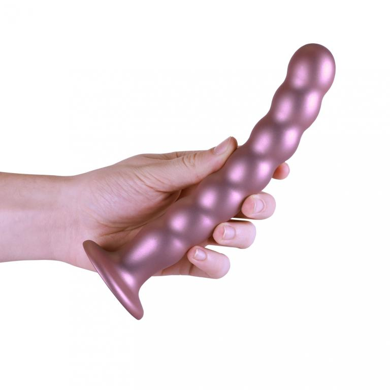 Купить розовый фаллоимитатор beaded g-spot - 21 см. Image