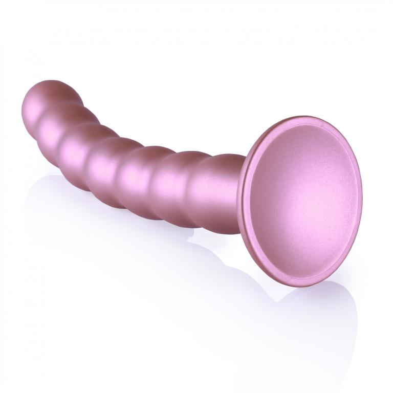 Купить розовый фаллоимитатор beaded g-spot - 21 см. Image