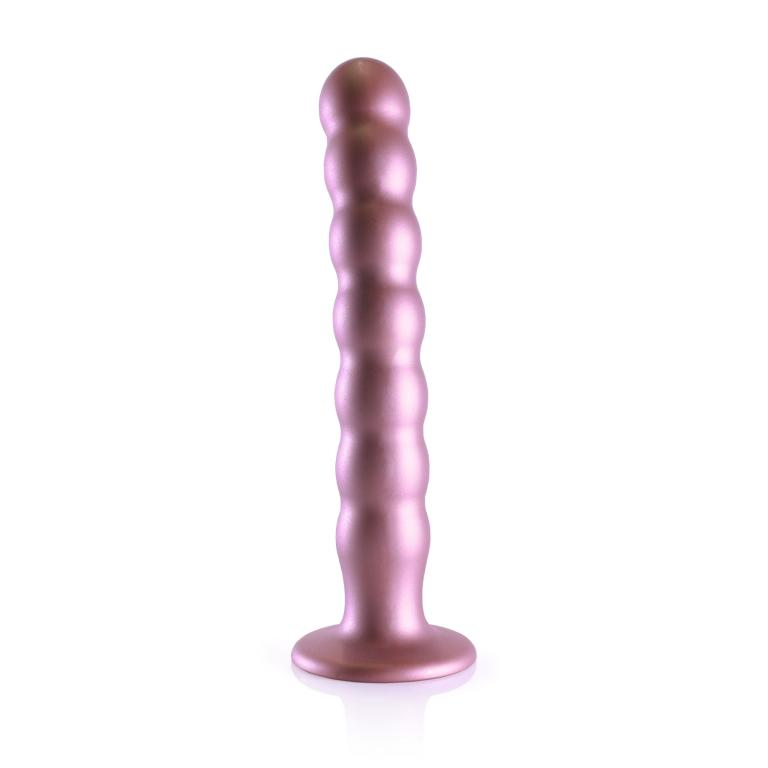 Купить розовый фаллоимитатор beaded g-spot - 21 см. Image