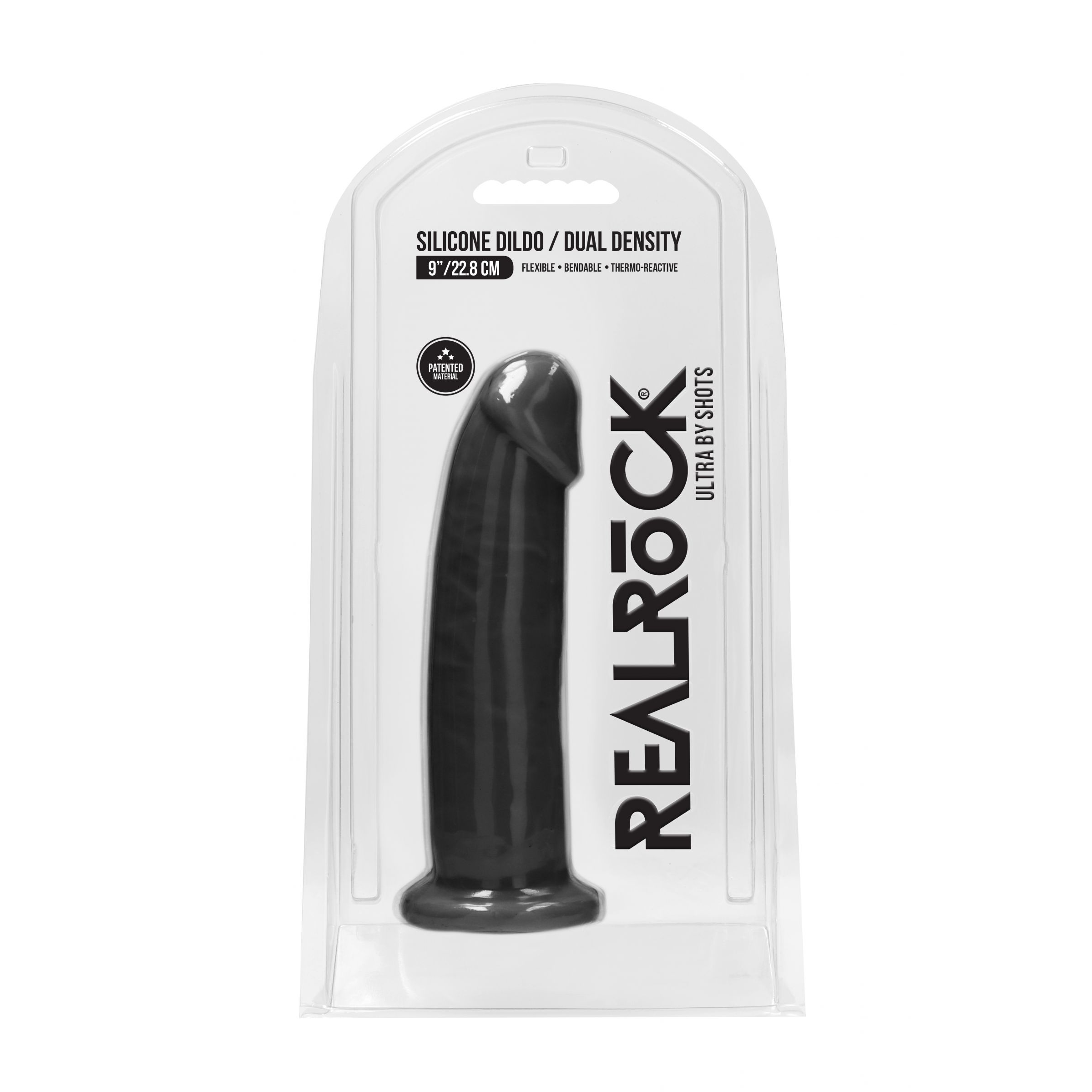 Купить черный фаллоимитатор silicone dildo without balls - 22,8 см. Image