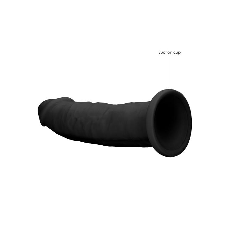 Купить черный фаллоимитатор silicone dildo without balls - 22,8 см. Image