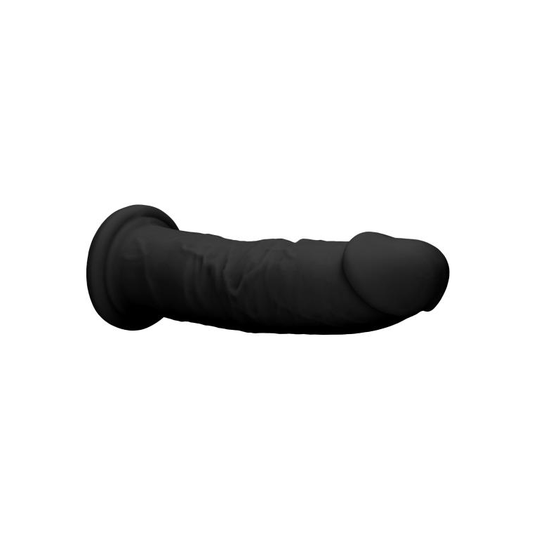 Купить черный фаллоимитатор silicone dildo without balls - 22,8 см. Image