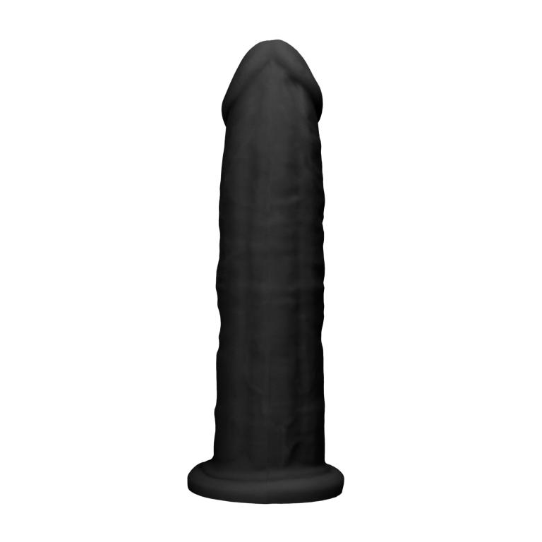 Купить черный фаллоимитатор silicone dildo without balls - 22,8 см. Image