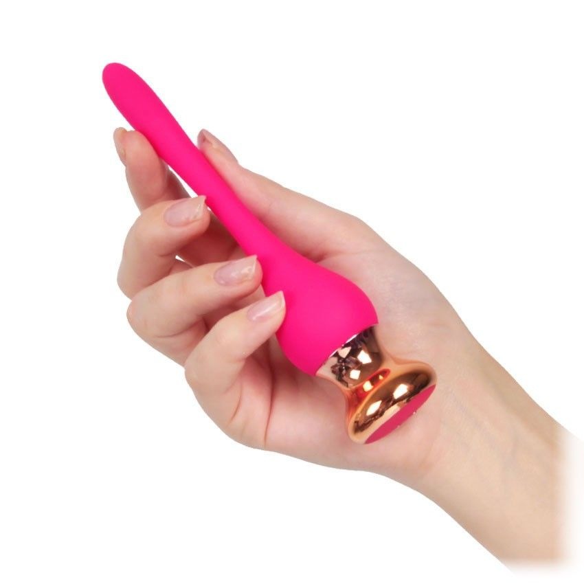 Купить розовый вибромассажер nipple vibrator - 14,5 см. Image