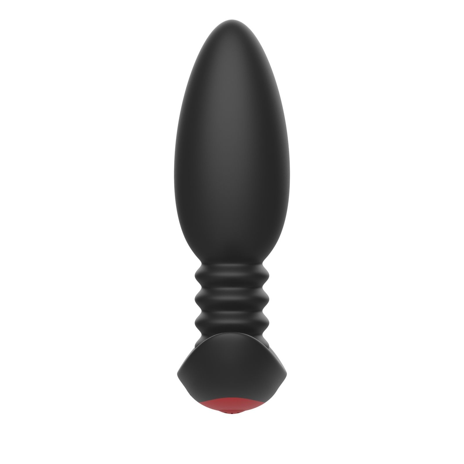 Купить черная анальная вибропробка anal vibrator с пультом ду - 13,5 см. Image