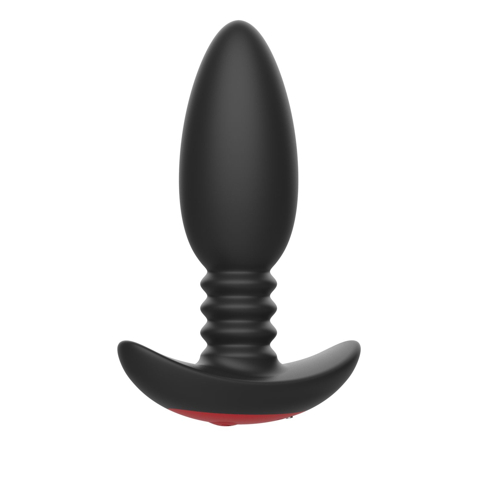 Купить черная анальная вибропробка anal vibrator с пультом ду - 13,5 см. Image