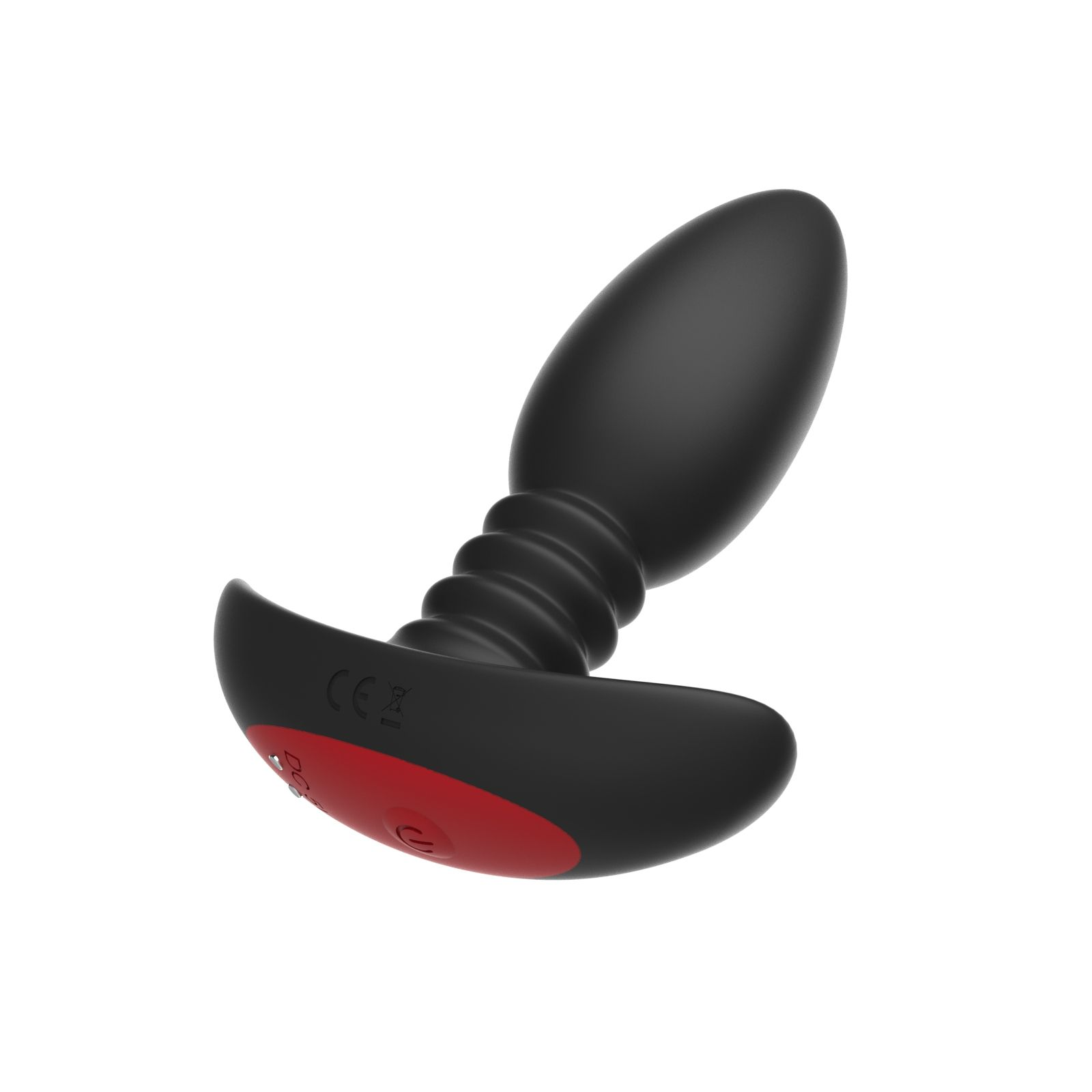 Купить черная анальная вибропробка anal vibrator с пультом ду - 13,5 см. Image