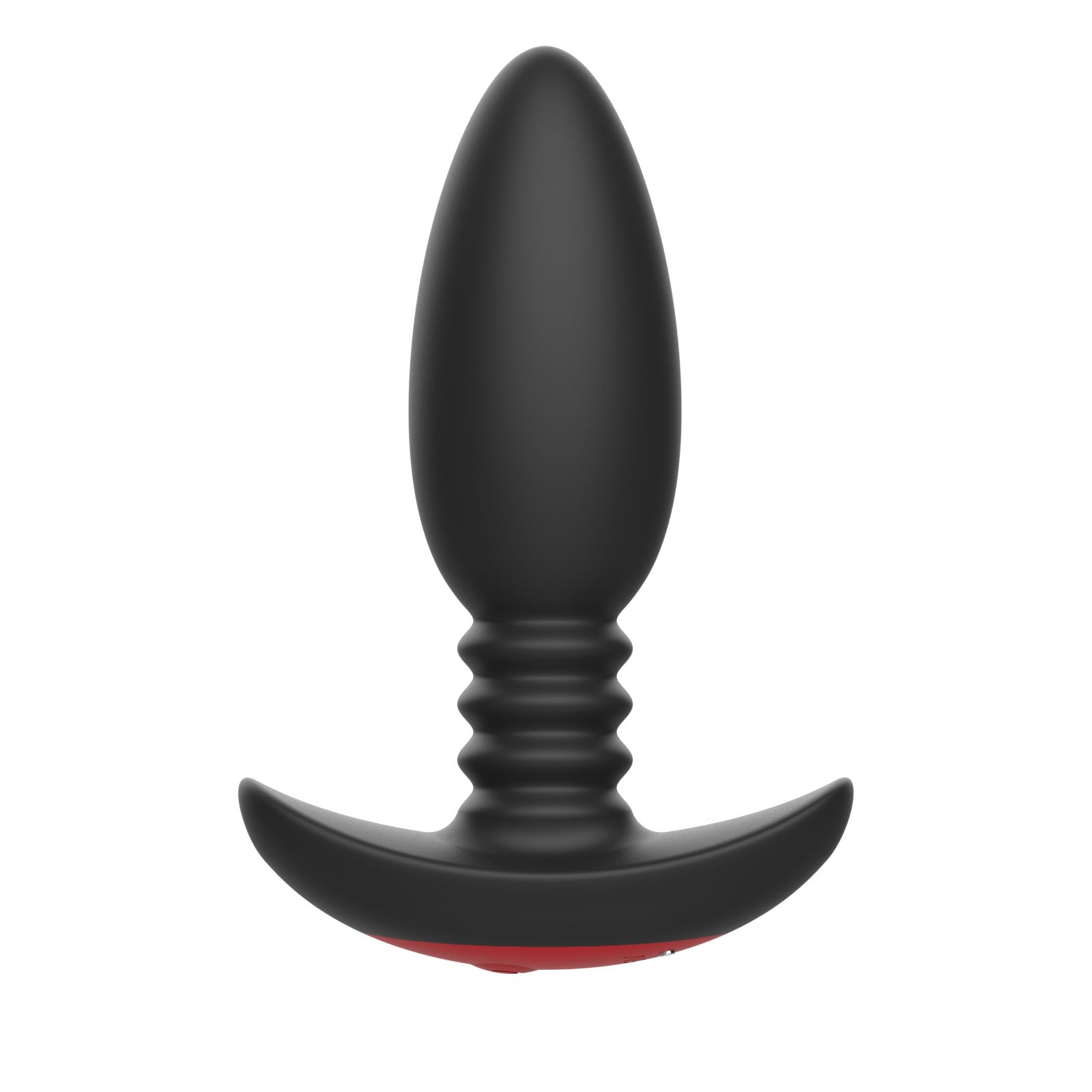 Купить черная анальная вибропробка anal vibrator с пультом ду - 13,5 см. Image