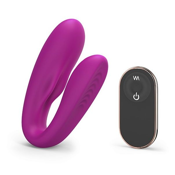 Купить лиловый вибратор для пар match up couple vibrator with remote control Image