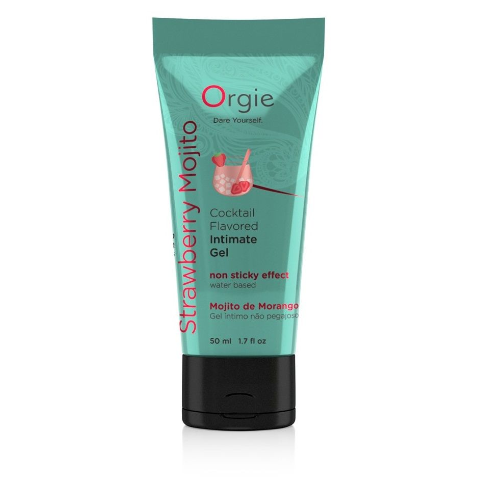 Купить съедобный интимный гель orgie lube tube cocktail strawberry mojito - 50 мл. Image