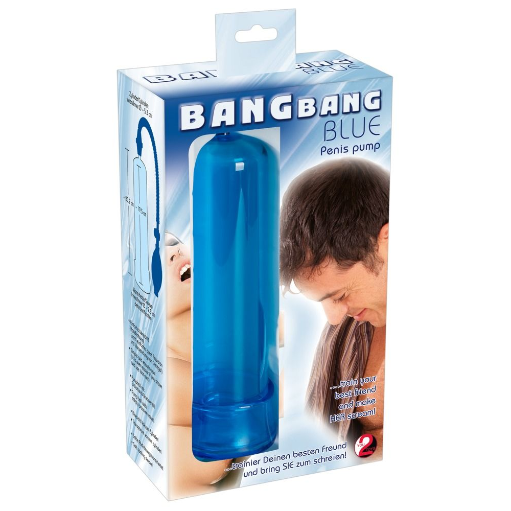 Купить синяя вакуумная помпа bang bang - 20 см. Image