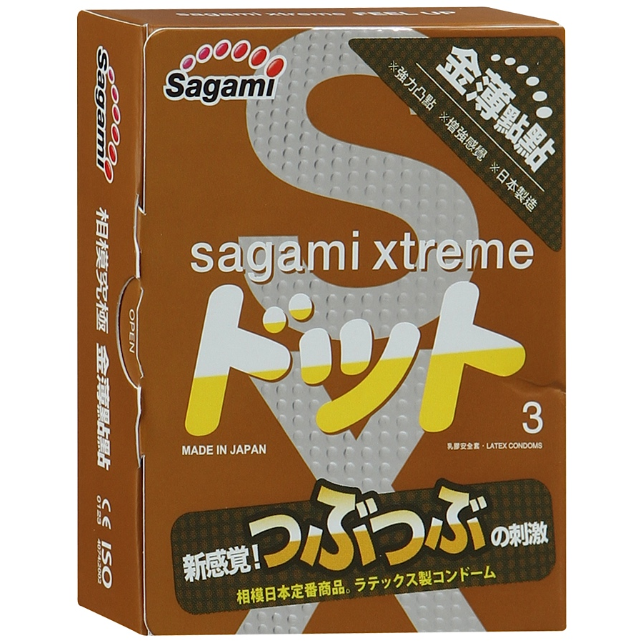 Купить презервативы sagami xtreme feel up с точечной текстурой и линиями прилегания - 3 шт. Image