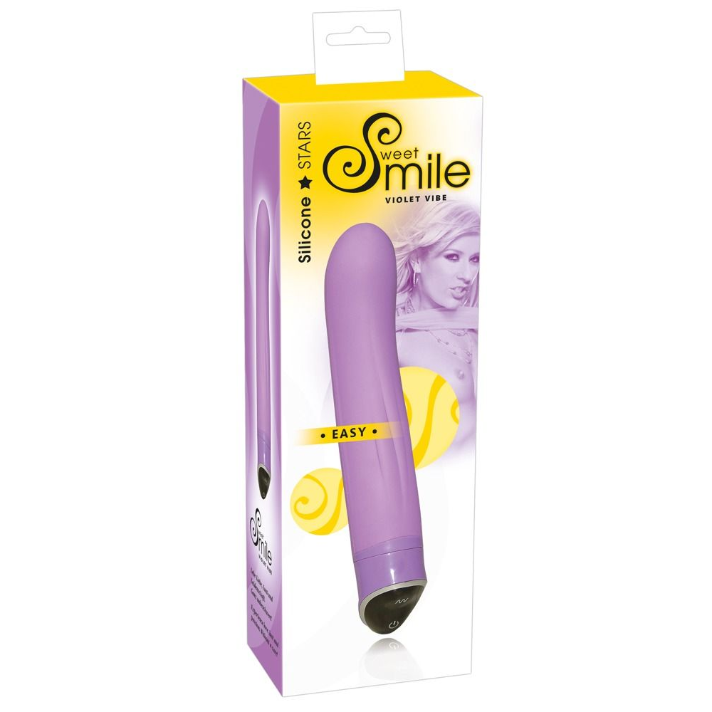 Купить фиолетовый вибратор smile easy - 22 см. Image