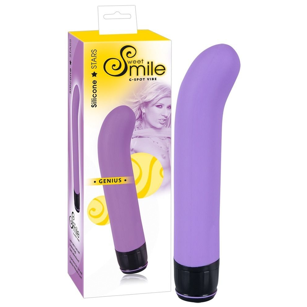 Купить фиолетовый вибратор g-точки smile genius - 20 см. Image