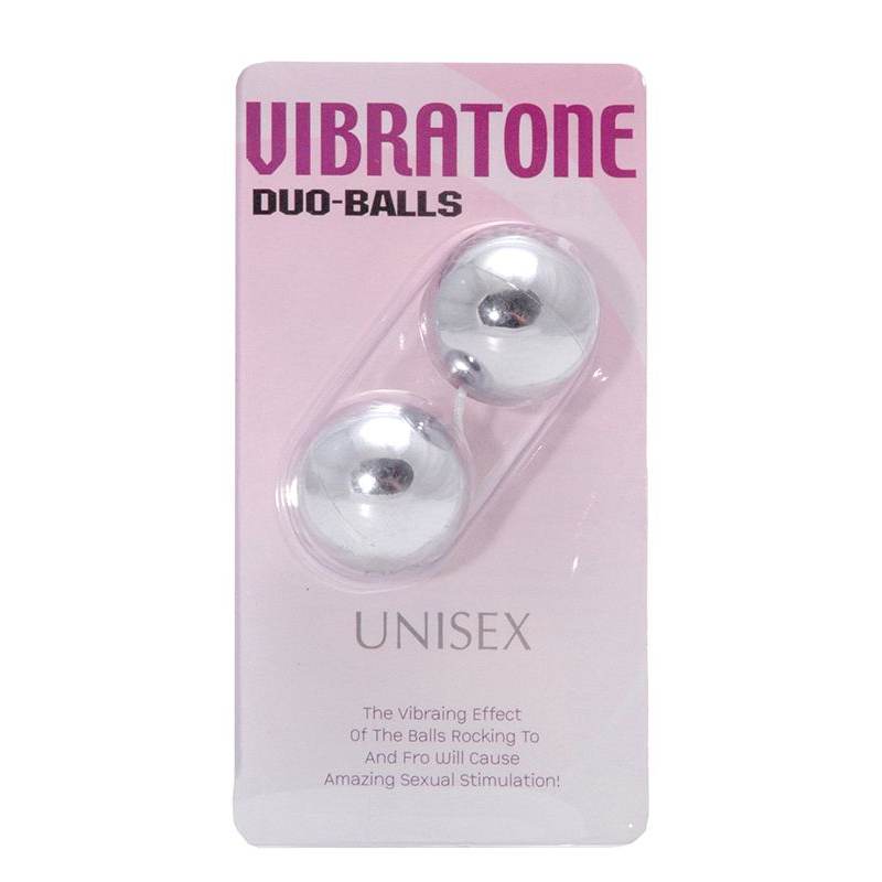 Купить серебристые шарики vibratone duo balls silver blistercard Image