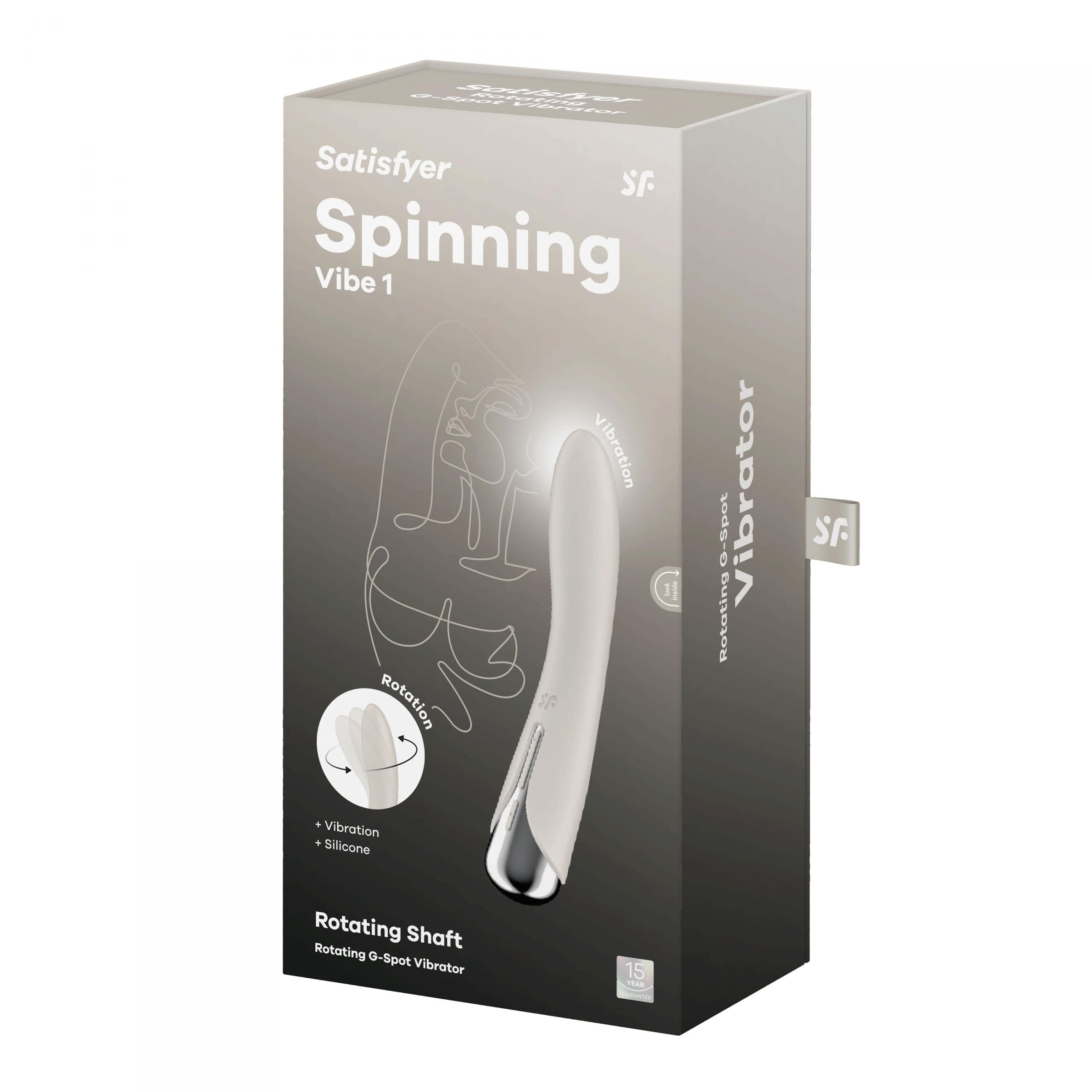 Купить телесный вибратор-ротатор spinning vibe 1 - 18 см. Image