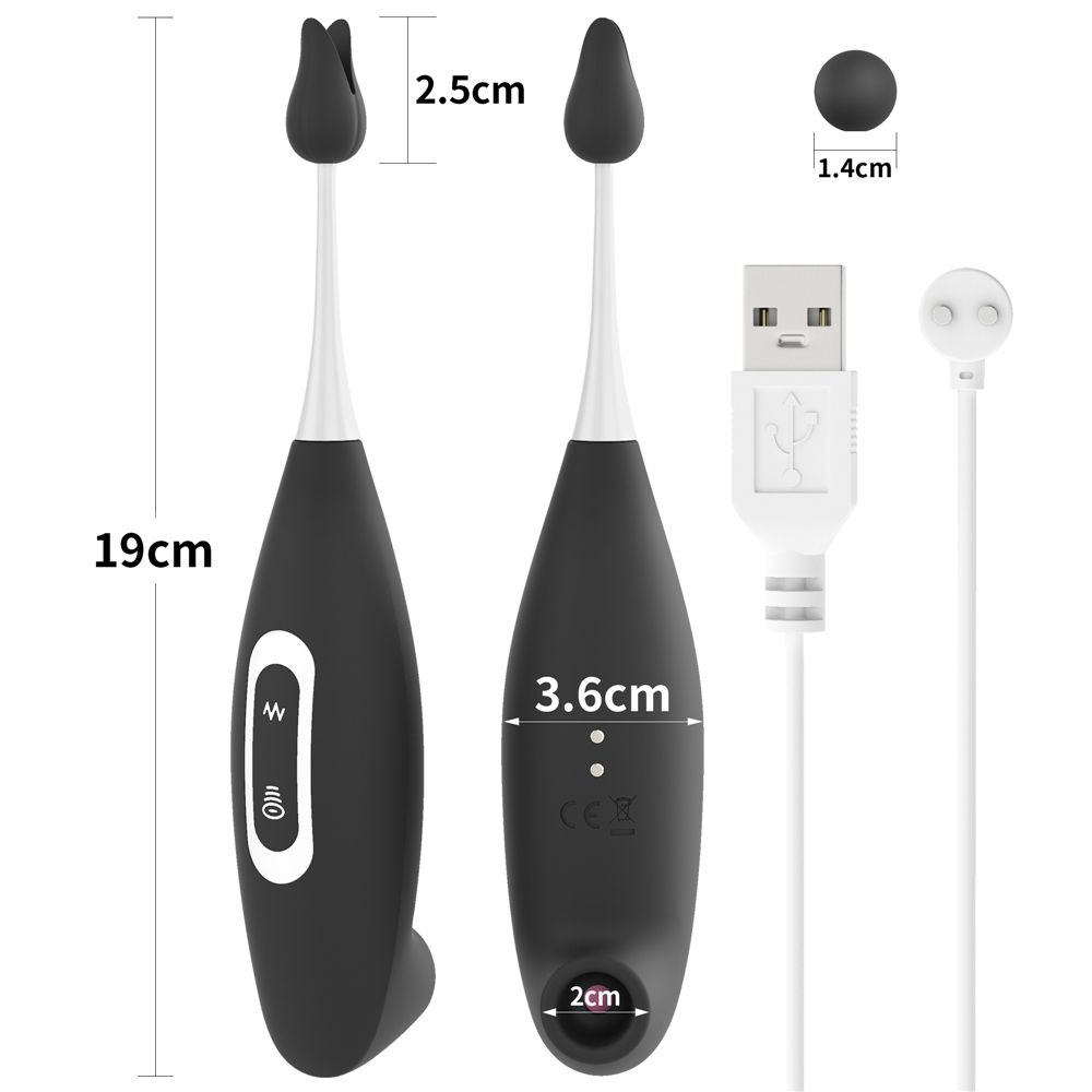 Купить черный вибратор для точечной стимуляции ijoy rechargeable clit pro vibrator - 19 см. Image