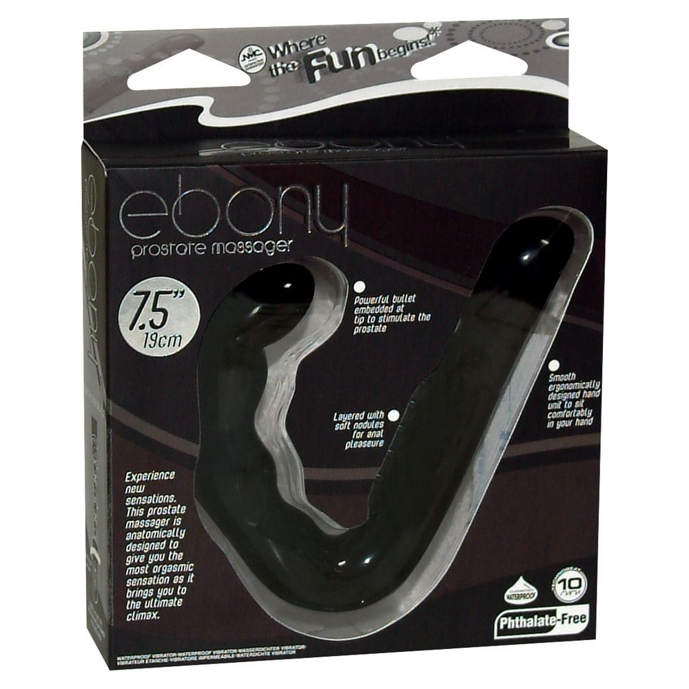 Купить чёрный стимулятор простаты ebony prostate massager Image