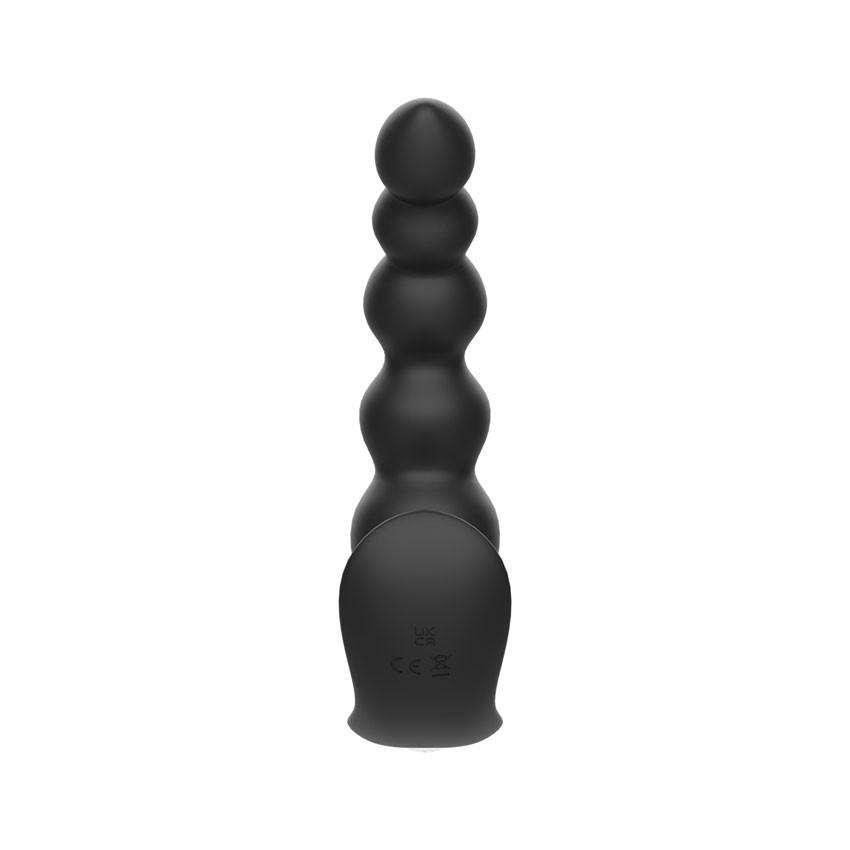 Купить черная анальная виброёлочка anal bead vibrator с пультом ду Image