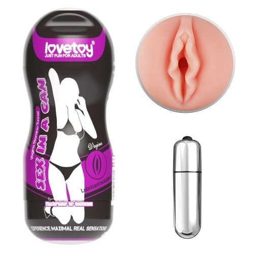 Купить мастурбатор-вагина sex in a can vagina stamina tunnel vibrating с вибрацией Image