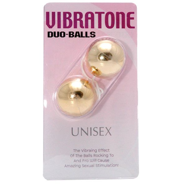 Купить шарики вагинальные золотые vibratone dua-balls Image