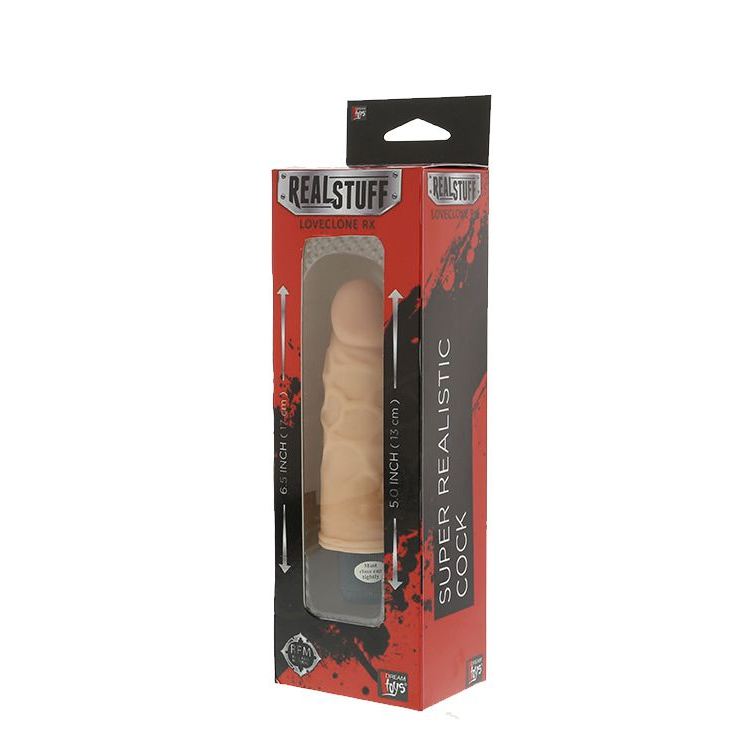 Купить реалистичный вибратор с венками realstuff 5inch vibrator - 13 см. Image