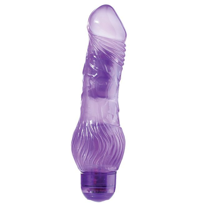 Купить фиолетовый гелевый вибратор jelly joy 7inch 10 rhythms purple - 17,5 см. Image