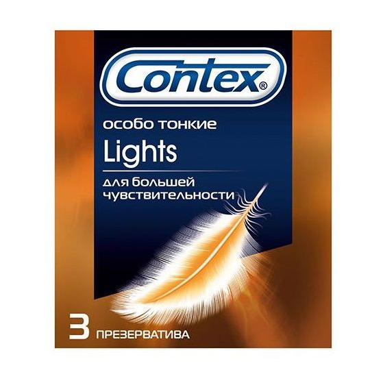 Купить особо тонкие презервативы contex lights - 3 шт. Image