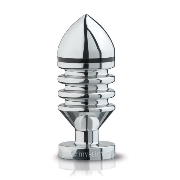 Купить металлическая анальная пробка hector helix buttplug s - 10 см. Image