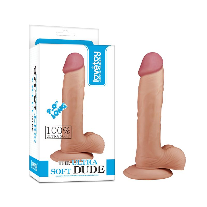 Купить фаллоимитатор-реалистик the ultra soft dude - 22,8 см. Image