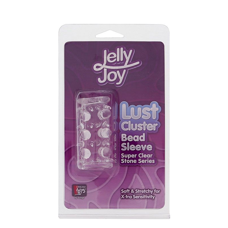 Купить прозрачная насадка на пенис с шипами и бугорками jelly joy lust cluster clear Image