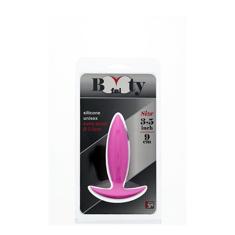 Купить малая розовая анальная пробка bootyful anal plug xtra small pink - 9 см. Image