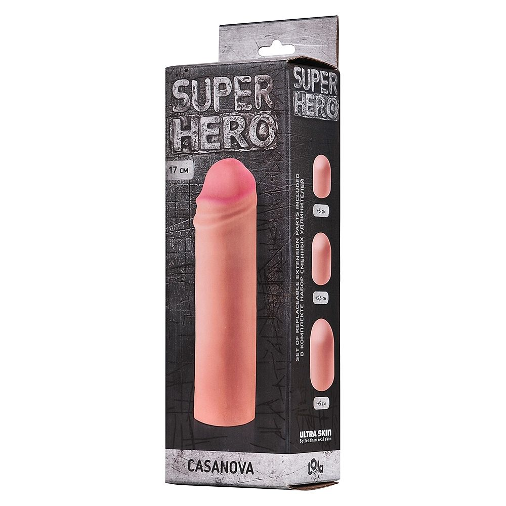 Купить фаллоудлинитель super hero casanova - 18 см. Image