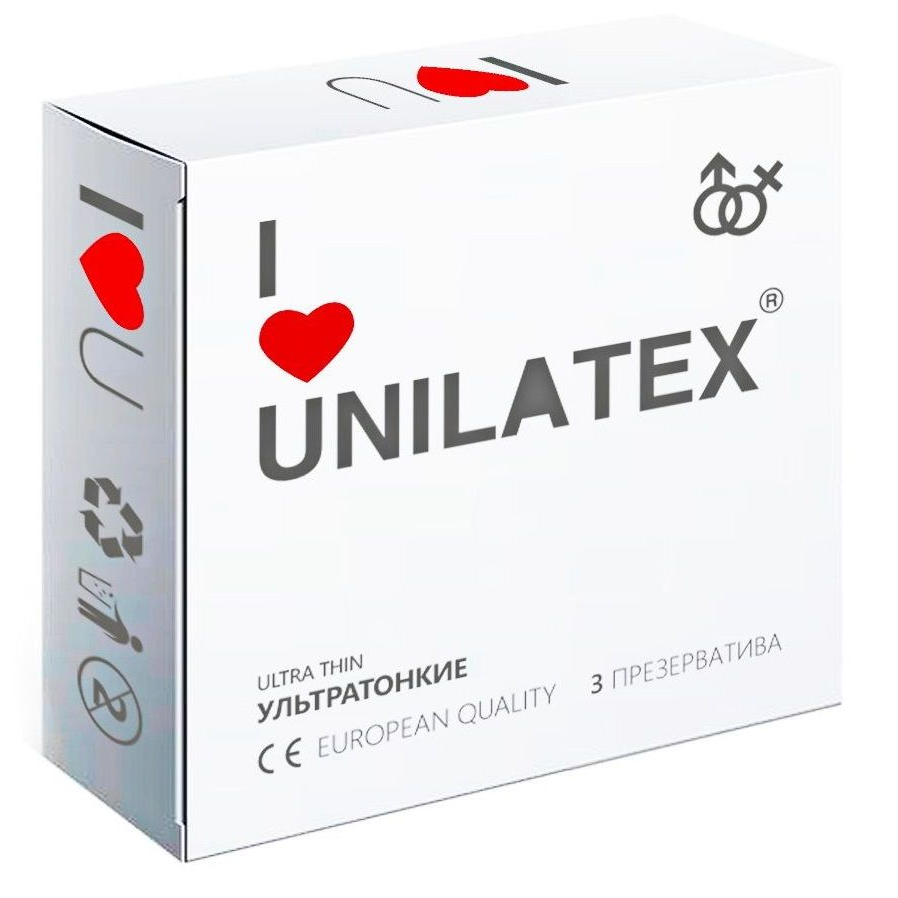 Купить ультратонкие презервативы unilatex ultra thin - 3 шт. Image