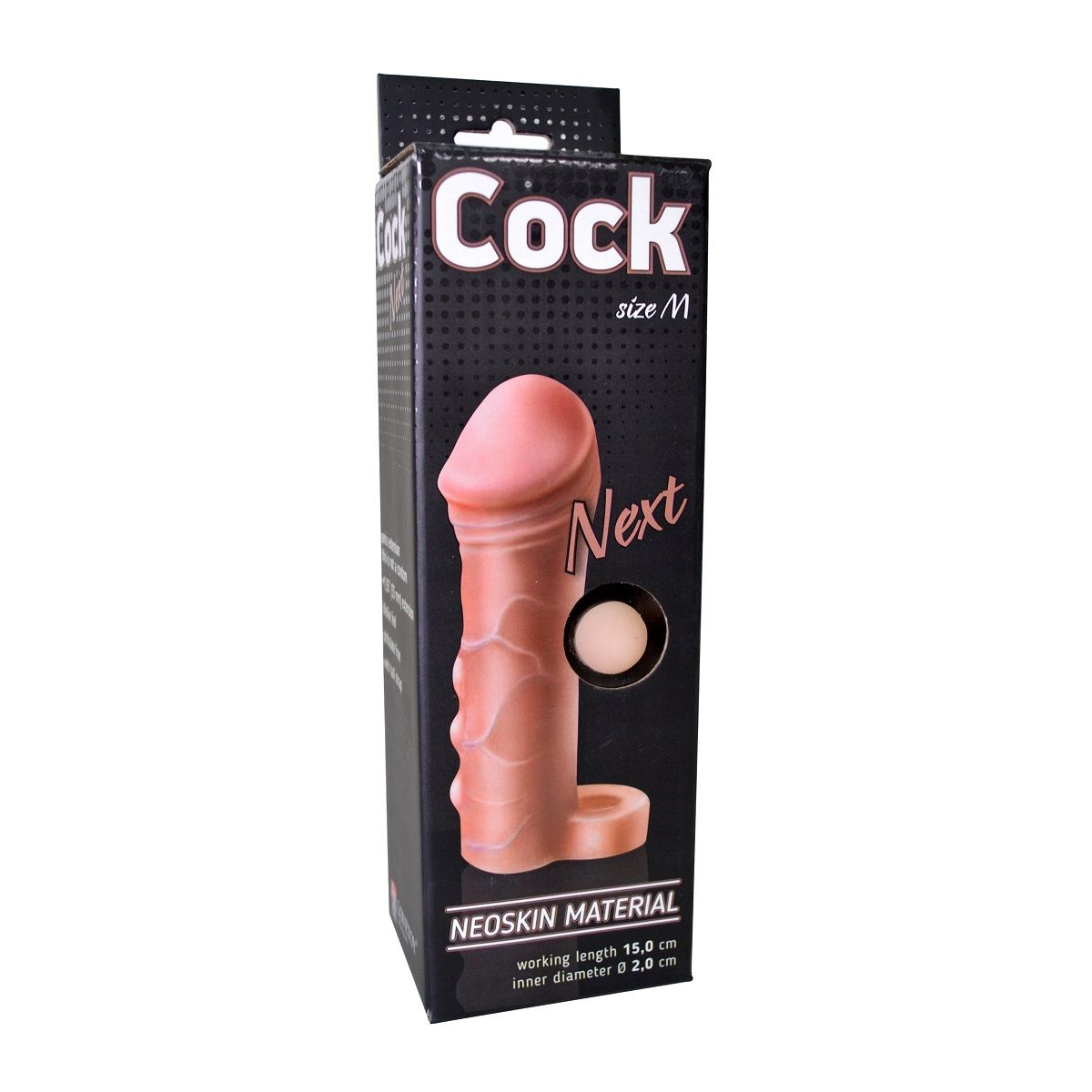 Купить фаллоудлинитель с кольцом cock size m - 15 см. Image