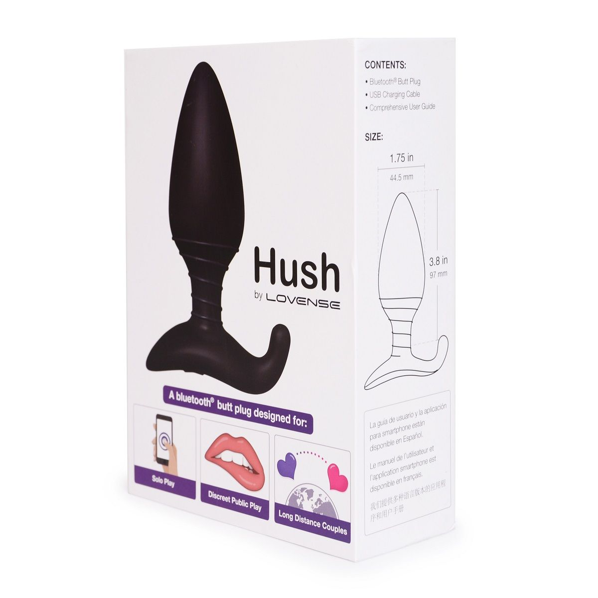 Купить анальная пробка lovense hush с вибрацией - 12 см. Image