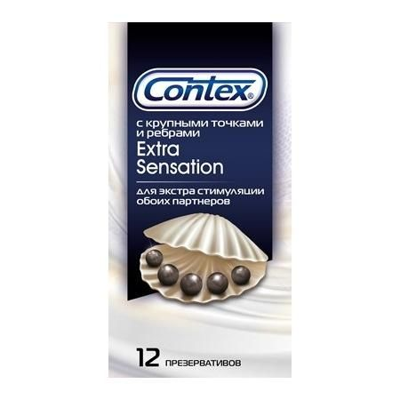 Купить презервативы с крупными точками и рёбрами contex extra sensation - 12 шт. Image