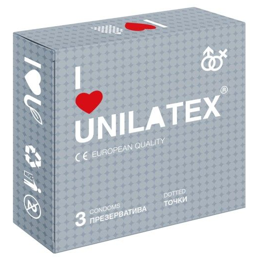 Купить презервативы с точками unilatex dotted - 3 шт. Image