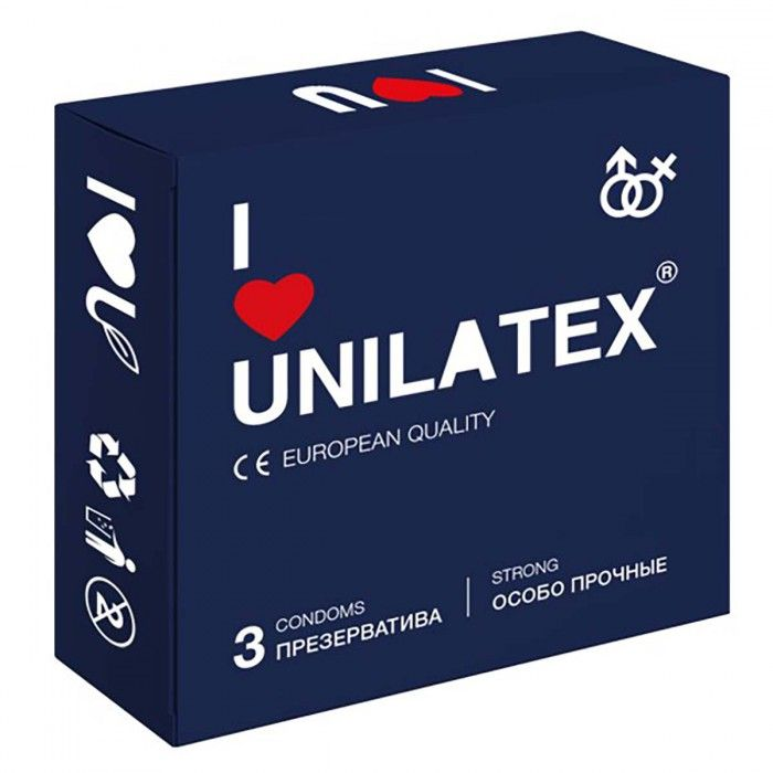 Купить ультрапрочные презервативы unilatex extra strong - 3 шт. Image