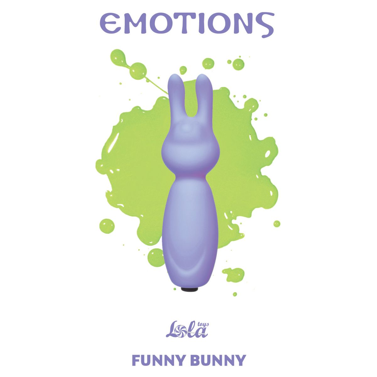 Купить фиолетовый мини-вибратор с ушками emotions funny bunny lavender Image