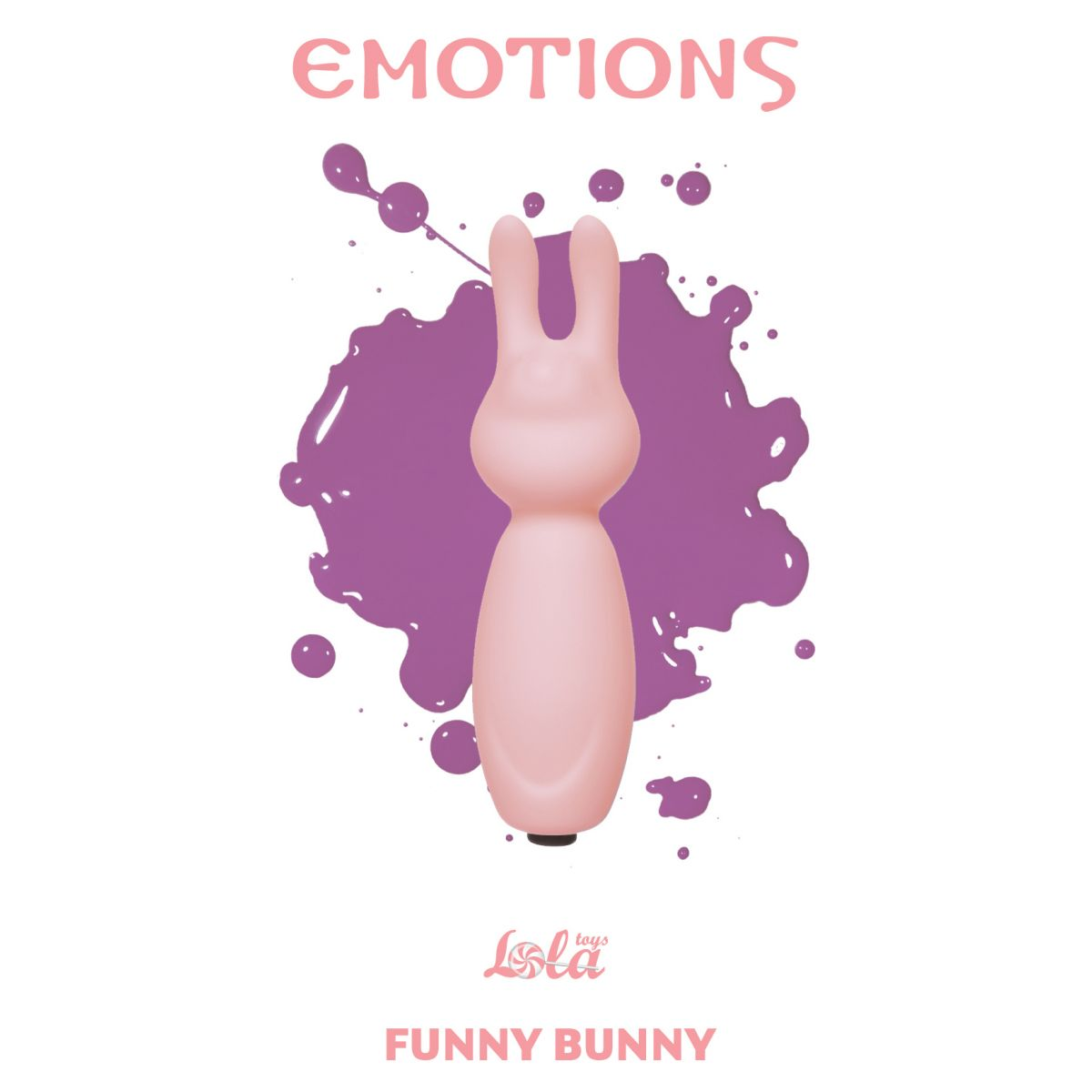 Купить розовый мини-вибратор с ушками emotions funny bunny light pink Image