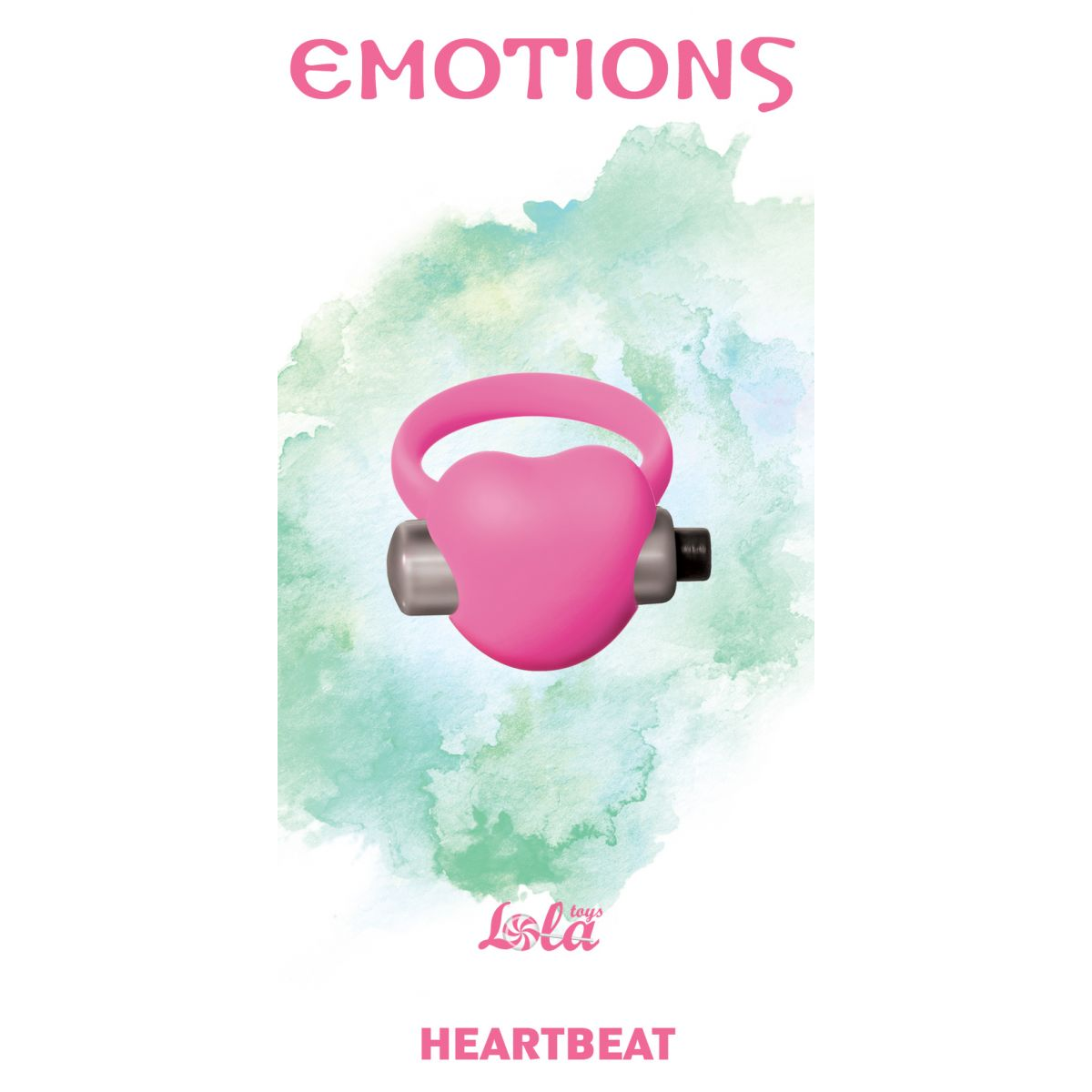 Купить розовое эрекционное виброкольцо emotions heartbeat light pink Image